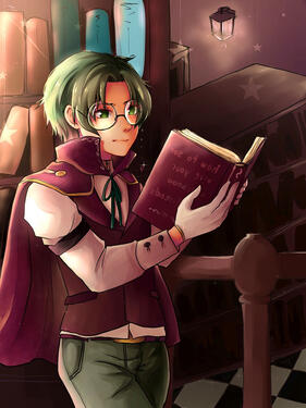 VII BIRTH ART back when we didn't know round glasses are canon